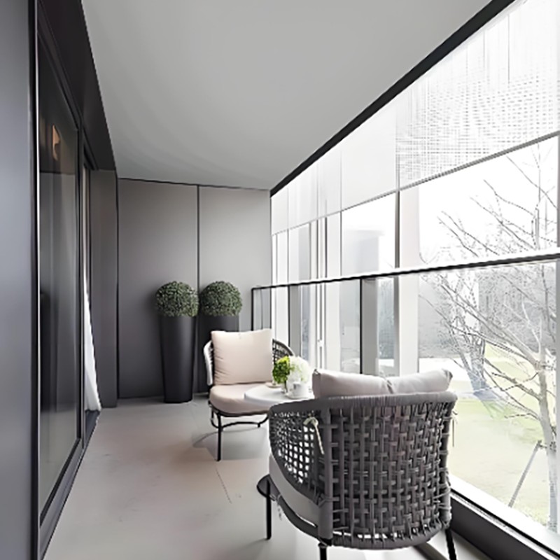 ม่านบังแดดภายนอกแบบไร้ร่องรอย